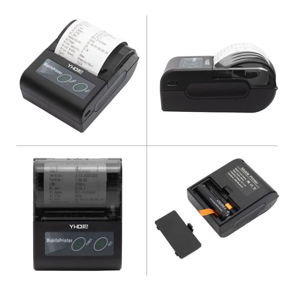 YHD 5808L Portable Bluetooth Thermal Printer 58mm - 1 Year warranty - Image 2