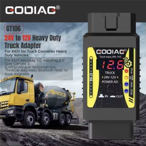 GODIAG GT106 24V to 12V OBD2 Heavy Duty Truck Adapter in Sri Lanka